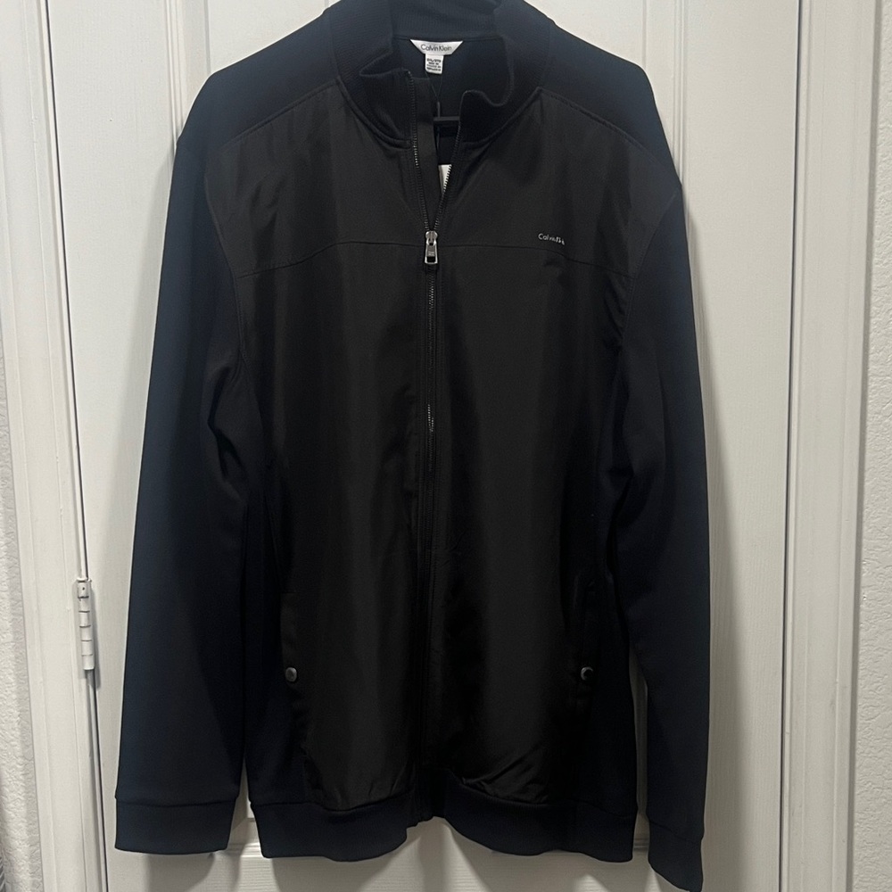 Calvin Klein Black Men's Coat Full-Zip